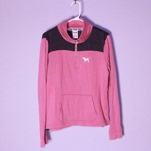 Pink Quarter Zip Sweater